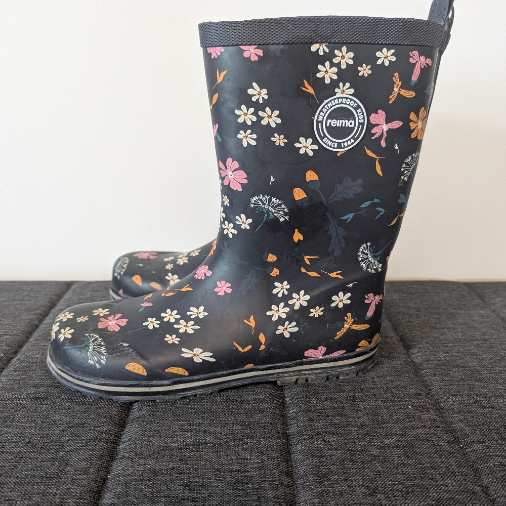 Reima rain boots for girls size 7-7.5